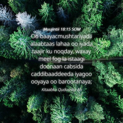 Picture 04 - Muujintii 18:15 SOM - Oo baayacmushtariyadii alaabtaas lahaa oo iyada - Bible Verse Picture