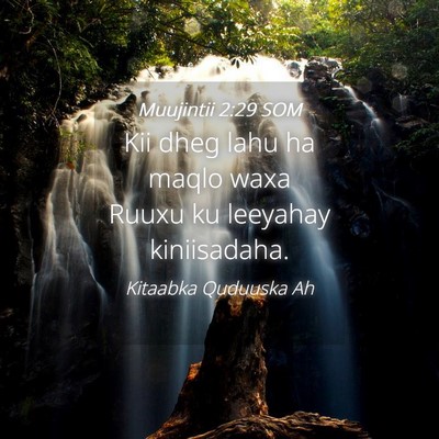 Picture 04 - Muujintii 2:29 SOM - Kii dheg lahu ha maqlo waxa Ruuxu ku leeyahay - Bible Verse Picture
