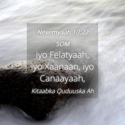 Picture 04 - Nexemyaah 10:22 SOM - iyo Felatyaah, iyo Xaanaan, iyo - Bible Verse Picture