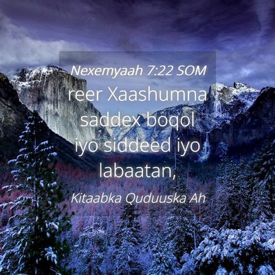 Picture 04 - Nexemyaah 7:22 SOM - reer Xaashumna saddex boqol iyo siddeed iyo - Bible Verse Picture