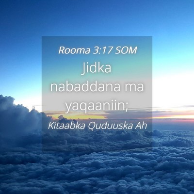 Picture 04 - Rooma 3:17 SOM - Jidka nabaddana ma - Bible Verse Picture