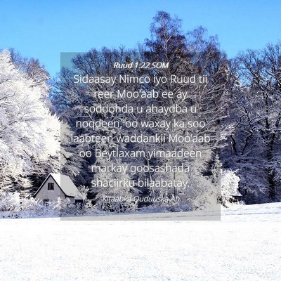 Picture 04 - Ruud 1:22 SOM - Sidaasay Nimco iyo Ruud tii reer Moo'aab ee ay - Bible Verse Picture