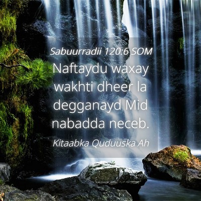 Picture 04 - Sabuurradii 120:6 SOM - Naftaydu waxay wakhti dheer la degganayd Mid - Bible Verse Picture
