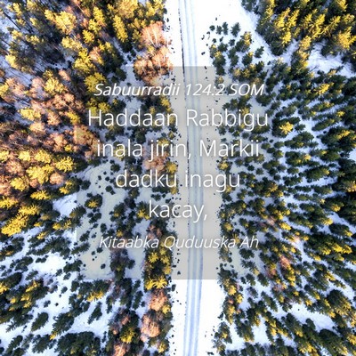 Picture 04 - Sabuurradii 124:2 SOM - Haddaan Rabbigu inala jirin, Markii dadku inagu - Bible Verse Picture