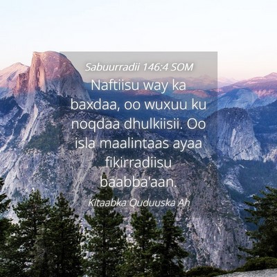 Picture 04 - Sabuurradii 146:4 SOM - Naftiisu way ka baxdaa, oo wuxuu ku noqdaa - Bible Verse Picture