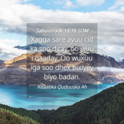 Picture 04 - Sabuurradii 18:16 SOM - Xagga sare ayuu cid ka soo diray, oo wuu i - Bible Verse Picture
