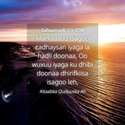 Picture 04 - Sabuurradii 2:5 SOM - Markaasuu isagoo cadhaysan iyaga la hadli doonaa, - Bible Verse Picture