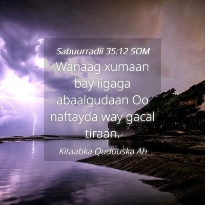 Picture 04 - Sabuurradii 35:12 SOM - Wanaag xumaan bay iigaga abaalgudaan Oo naftayda - Bible Verse Picture