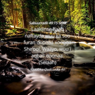 Picture 04 - Sabuurradii 49:15 SOM - Laakiinse Ilaah naftayda wuu ka soo furan doonaa - Bible Verse Picture