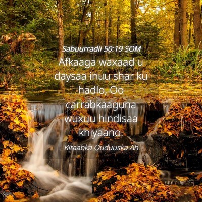 Picture 04 - Sabuurradii 50:19 SOM - Afkaaga waxaad u daysaa inuu shar ku hadlo, Oo - Bible Verse Picture