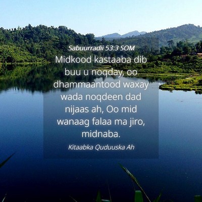 Picture 04 - Sabuurradii 53:3 SOM - Midkood kastaaba dib buu u noqday, oo - Bible Verse Picture