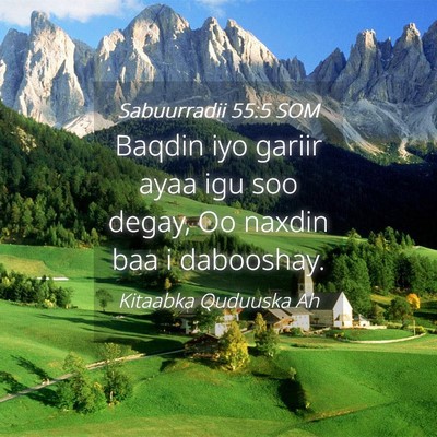 Picture 04 - Sabuurradii 55:5 SOM - Baqdin iyo gariir ayaa igu soo degay, Oo naxdin - Bible Verse Picture
