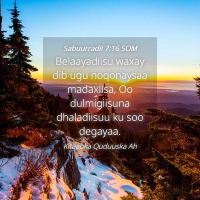 Picture 04 - Sabuurradii 7:16 SOM - Belaayadiisu waxay dib ugu noqonaysaa madaxiisa, - Bible Verse Picture