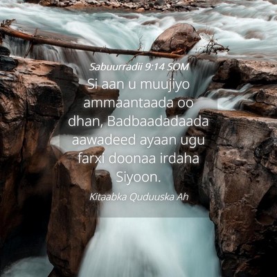 Picture 04 - Sabuurradii 9:14 SOM - Si aan u muujiyo ammaantaada oo dhan, - Bible Verse Picture