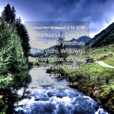 Picture 04 - Samuu'eel Kowaad 3:16 SOM - Markaasaa Ceelii Samuu'eel u yeedhay, oo ku - Bible Verse Picture