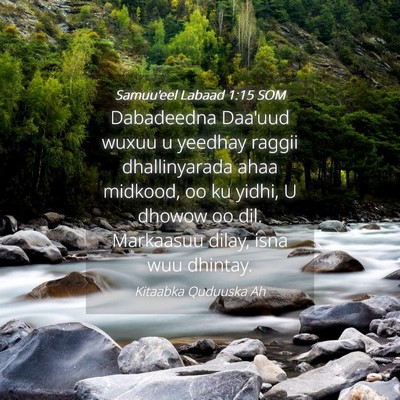 Picture 04 - Samuu'eel Labaad 1:15 SOM - Dabadeedna Daa'uud wuxuu u yeedhay raggii - Bible Verse Picture