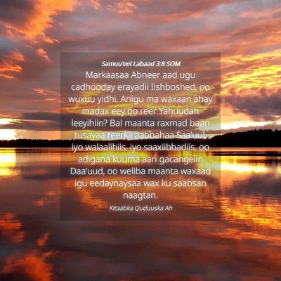 Picture 04 - Samuu'eel Labaad 3:8 SOM - Markaasaa Abneer aad ugu cadhooday erayadii - Bible Verse Picture