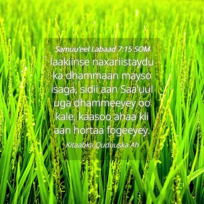 Picture 04 - Samuu'eel Labaad 7:15 SOM - laakiinse naxariistaydu ka dhammaan mayso isaga, - Bible Verse Picture