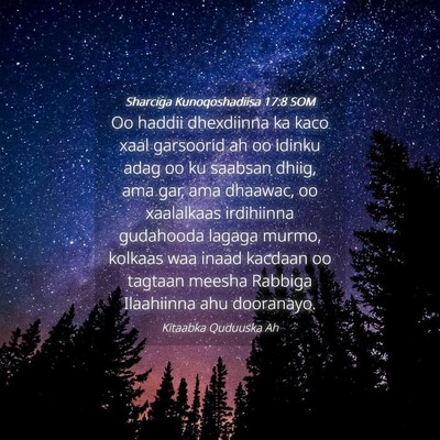 Picture 04 - Sharciga Kunoqoshadiisa 17:8 SOM - Oo haddii dhexdiinna ka kaco xaal garsoorid ah oo - Bible Verse Picture