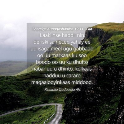Picture 04 - Sharciga Kunoqoshadiisa 19:11 SOM - Laakiinse haddii nin deriskiisa neceb yahay ee uu - Bible Verse Picture