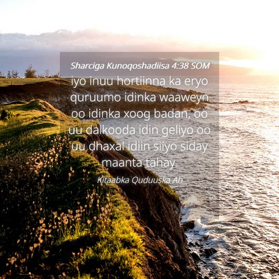 Picture 04 - Sharciga Kunoqoshadiisa 4:38 SOM - iyo inuu hortiinna ka eryo quruumo idinka waaweyn - Bible Verse Picture