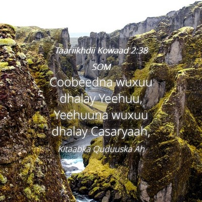 Picture 04 - Taariikhdii Kowaad 2:38 SOM - Coobeedna wuxuu dhalay Yeehuu, Yeehuuna wuxuu - Bible Verse Picture