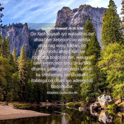 Picture 04 - Taariikhdii Kowaad 26:30 SOM - Oo Xashabyaah iyo walaalihiis oo ahaa reer - Bible Verse Picture