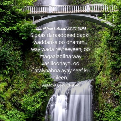 Picture 04 - Taariikhdii Labaad 23:21 SOM - Sidaas daraaddeed dadkii waddanka oo dhammu way - Bible Verse Picture
