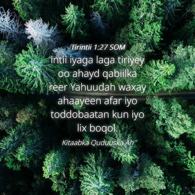 Picture 04 - Tirintii 1:27 SOM - intii iyaga laga tiriyey oo ahayd qabiilka reer - Bible Verse Picture