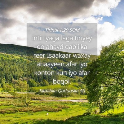 Picture 04 - Tirintii 1:29 SOM - intii iyaga laga tiriyey oo ahayd qabiilka reer - Bible Verse Picture