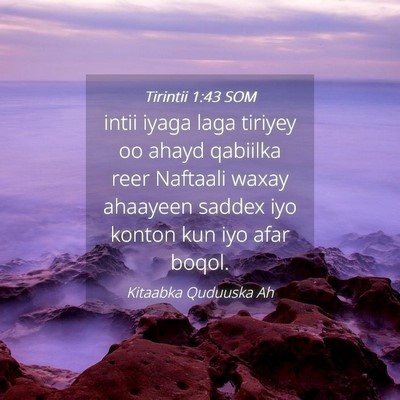 Picture 04 - Tirintii 1:43 SOM - intii iyaga laga tiriyey oo ahayd qabiilka reer - Bible Verse Picture