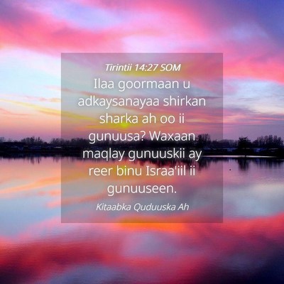 Picture 04 - Tirintii 14:27 SOM - Ilaa goormaan u adkaysanayaa shirkan sharka ah oo - Bible Verse Picture