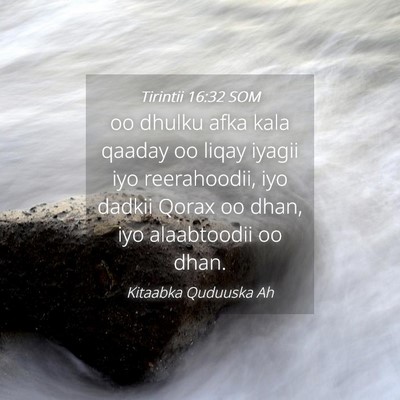 Picture 04 - Tirintii 16:32 SOM - oo dhulku afka kala qaaday oo liqay iyagii iyo - Bible Verse Picture