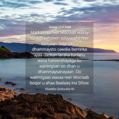 Picture 04 - Tirintii 22:4 SOM - Markaasaa reer Moo'aab waxay ku yidhaahdeen - Bible Verse Picture
