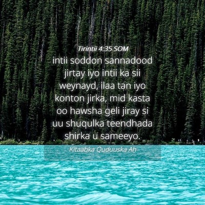 Picture 04 - Tirintii 4:35 SOM - intii soddon sannadood jirtay iyo intii ka sii - Bible Verse Picture