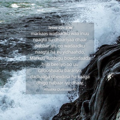 Picture 04 - Tirintii 5:21 SOM - markaas wadaadku waa inuu naagta ku dhaariyaa - Bible Verse Picture