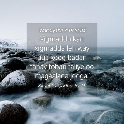 Picture 04 - Wacdiyahii 7:19 SOM - Xigmaddu kan xigmadda leh way uga xoog badan - Bible Verse Picture