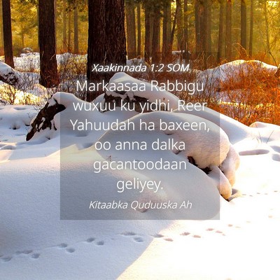 Picture 04 - Xaakinnada 1:2 SOM - Markaasaa Rabbigu wuxuu ku yidhi, Reer Yahuudah - Bible Verse Picture