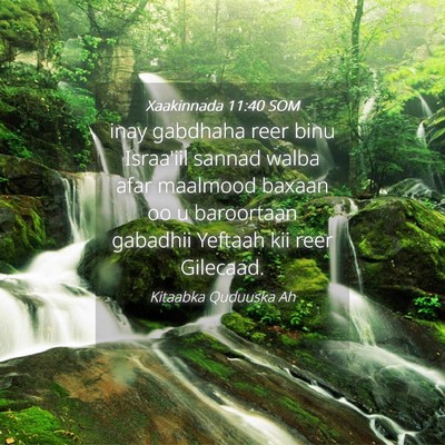 Picture 04 - Xaakinnada 11:40 SOM - inay gabdhaha reer binu Israa'iil sannad walba - Bible Verse Picture
