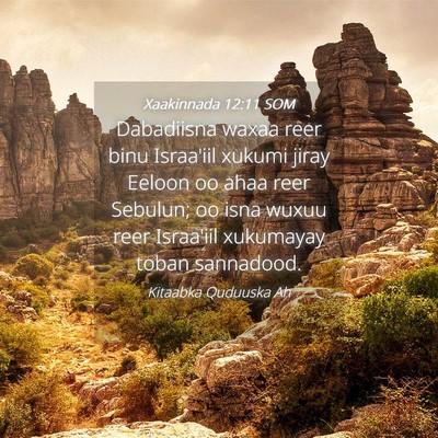 Picture 04 - Xaakinnada 12:11 SOM - Dabadiisna waxaa reer binu Israa'iil xukumi jiray - Bible Verse Picture