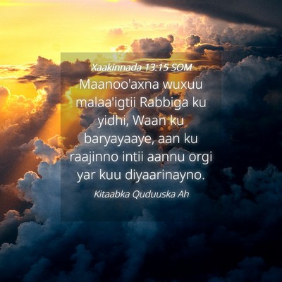 Picture 04 - Xaakinnada 13:15 SOM - Maanoo'axna wuxuu malaa'igtii Rabbiga ku yidhi, - Bible Verse Picture