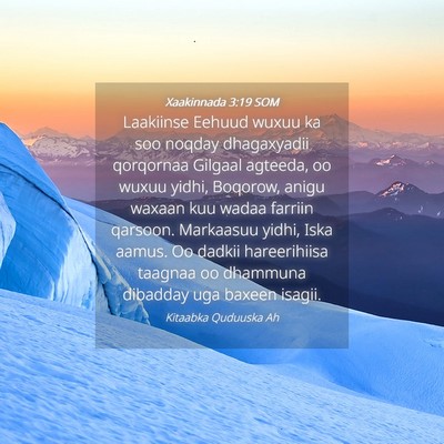Picture 04 - Xaakinnada 3:19 SOM - Laakiinse Eehuud wuxuu ka soo noqday dhagaxyadii - Bible Verse Picture