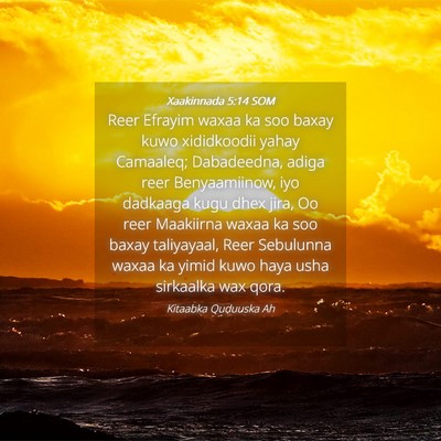 Picture 04 - Xaakinnada 5:14 SOM - Reer Efrayim waxaa ka soo baxay kuwo xididkoodii - Bible Verse Picture