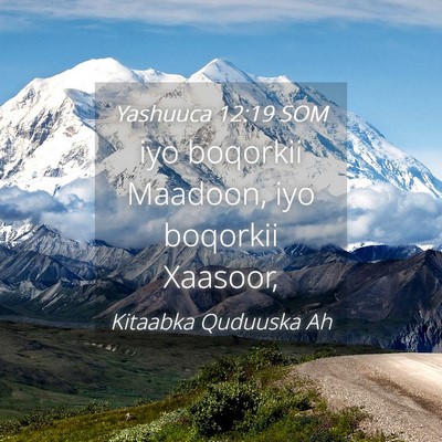 Picture 04 - Yashuuca 12:19 SOM - iyo boqorkii Maadoon, iyo boqorkii - Bible Verse Picture