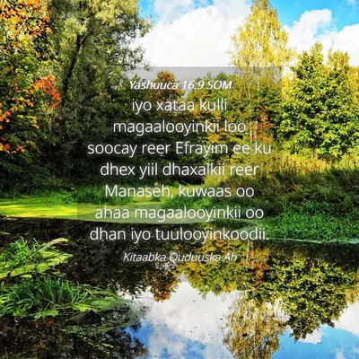 Picture 04 - Yashuuca 16:9 SOM - iyo xataa kulli magaalooyinkii loo soocay reer - Bible Verse Picture