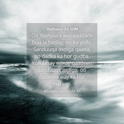 Picture 04 - Yashuuca 3:6 SOM - Oo Yashuuca wadaaddadii buu la hadlay, oo ku - Bible Verse Picture