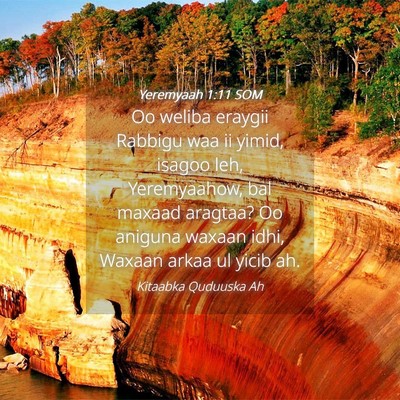 Picture 04 - Yeremyaah 1:11 SOM - Oo weliba eraygii Rabbigu waa ii yimid, isagoo - Bible Verse Picture