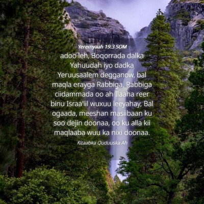 Picture 04 - Yeremyaah 19:3 SOM - adoo leh, Boqorrada dalka Yahuudah iyo dadka - Bible Verse Picture