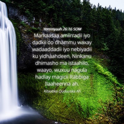 Picture 04 - Yeremyaah 26:16 SOM - Markaasaa amiirradii iyo dadkii oo dhammu waxay - Bible Verse Picture