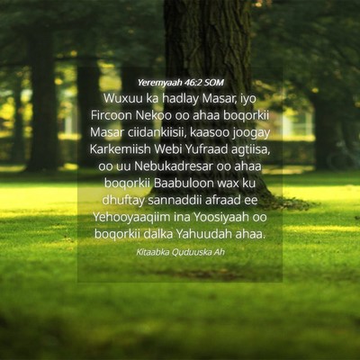 Picture 04 - Yeremyaah 46:2 SOM - Wuxuu ka hadlay Masar, iyo Fircoon Nekoo oo ahaa - Bible Verse Picture